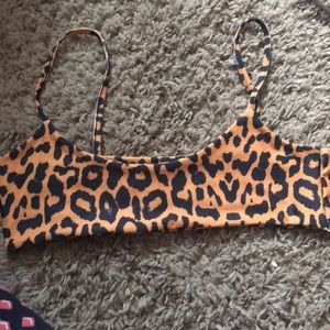 Cheetah bralette/swim too